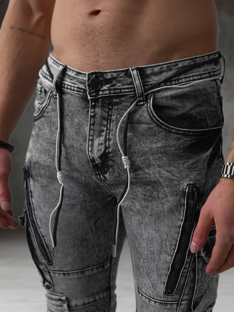 Férfi farmer nadrág grafit OZONEE O/E10017