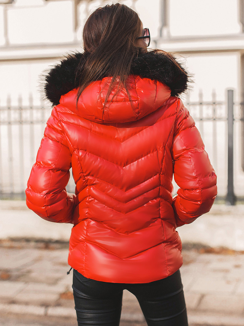 Női dzseki Piros OZONEE JS/M23068/2Z