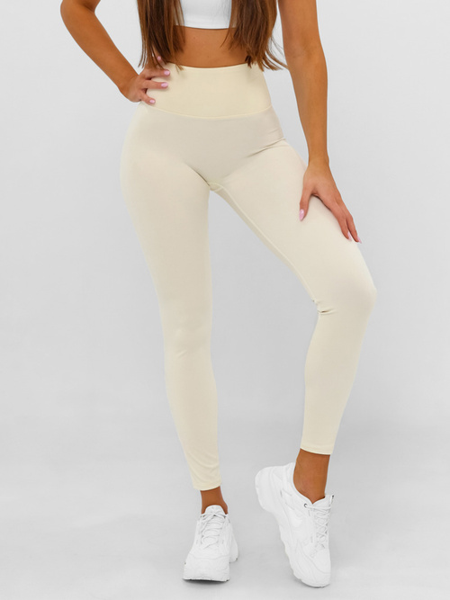 Női leggings ecru OZONEE JS/17K580/1