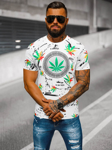 Férfi Póló Fehér OZONEE O/T131/1