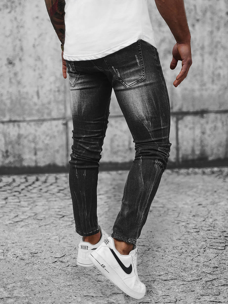 Férfi farmer nadrág fekete OZONEE NB/MP0026GZ