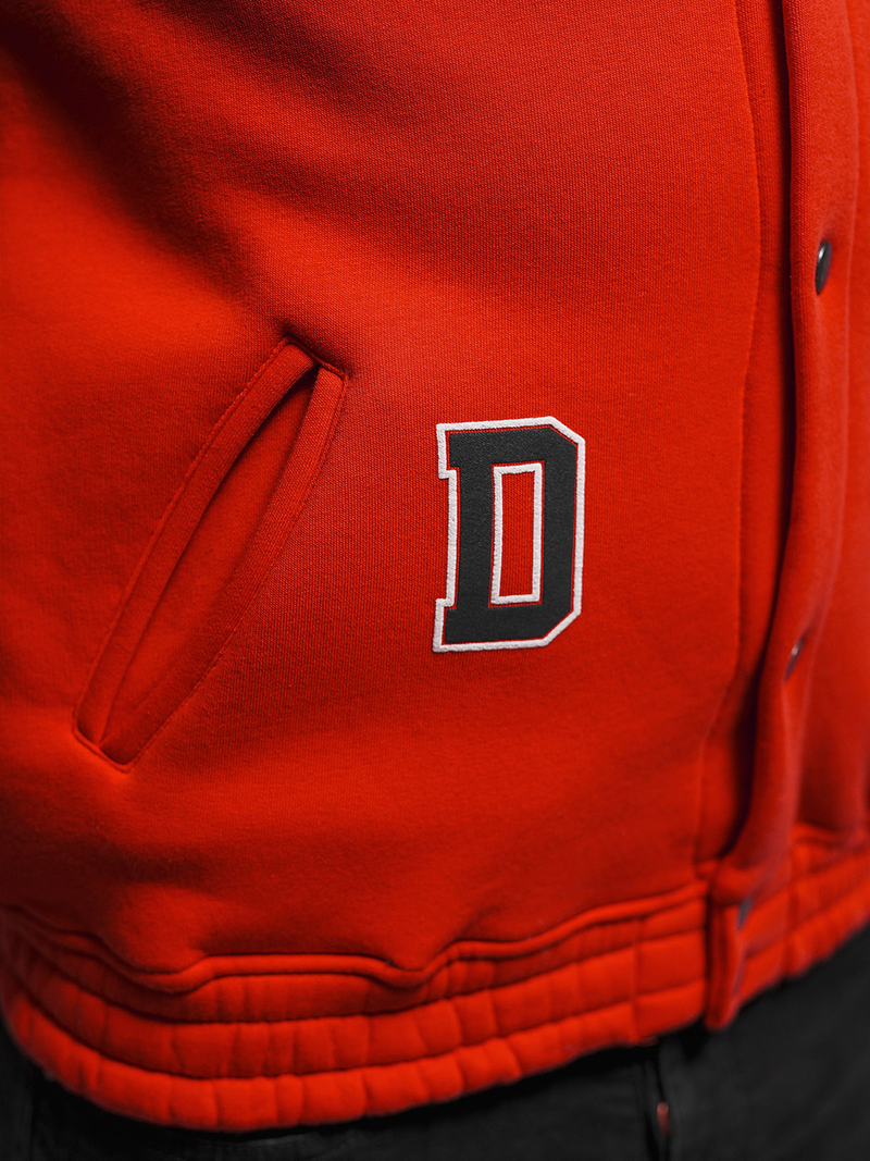 Férfi pulóver piros OZONEE O/TB9127