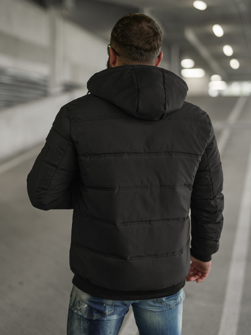 Férfi kabát fekete OZONEE JS/31M5003Z