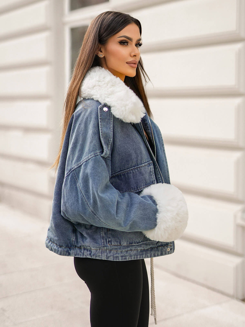 Női farmer dzseki kék OZONEE JS/11Z8219