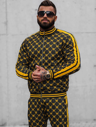 Férfi Melegítő Együttes Fekete-Sárga OZONEE O/12136