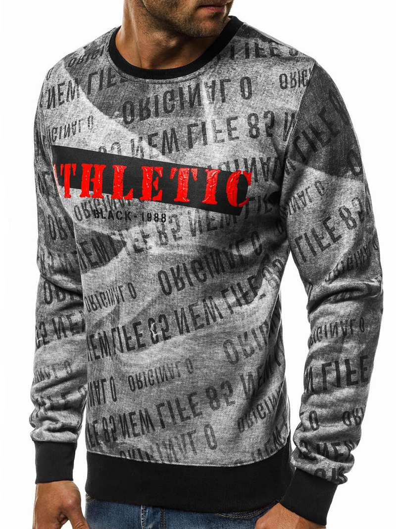 Férfi blúz Szürke OZONEE JS/DD236