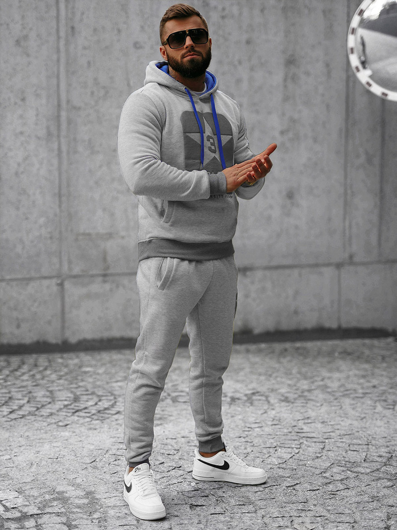 Férfi melegítő együttes szürke OZONEE JS/8C59/2