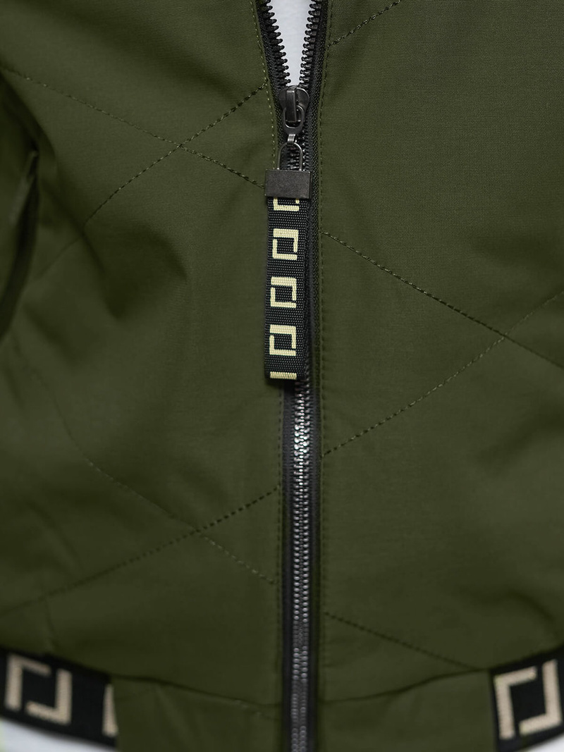 Női Kabát Sötét-Zöld OZONEE JS/5M3161/136