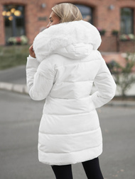 Női téli kabát fehér OZONEE JS/16M9099/281Z