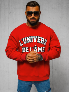 Pulóver piros OZONEE O/SWE23055