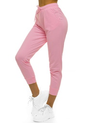 Női melegítőnadrág Világos-rózsaszín OZONEE O/MB2002/21