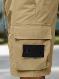 Férfi rövidnadrág bézs OZONEE JS/27K6538/6