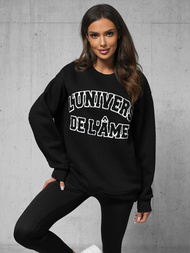 Pulóver fekete OZONEE O/SWE23055