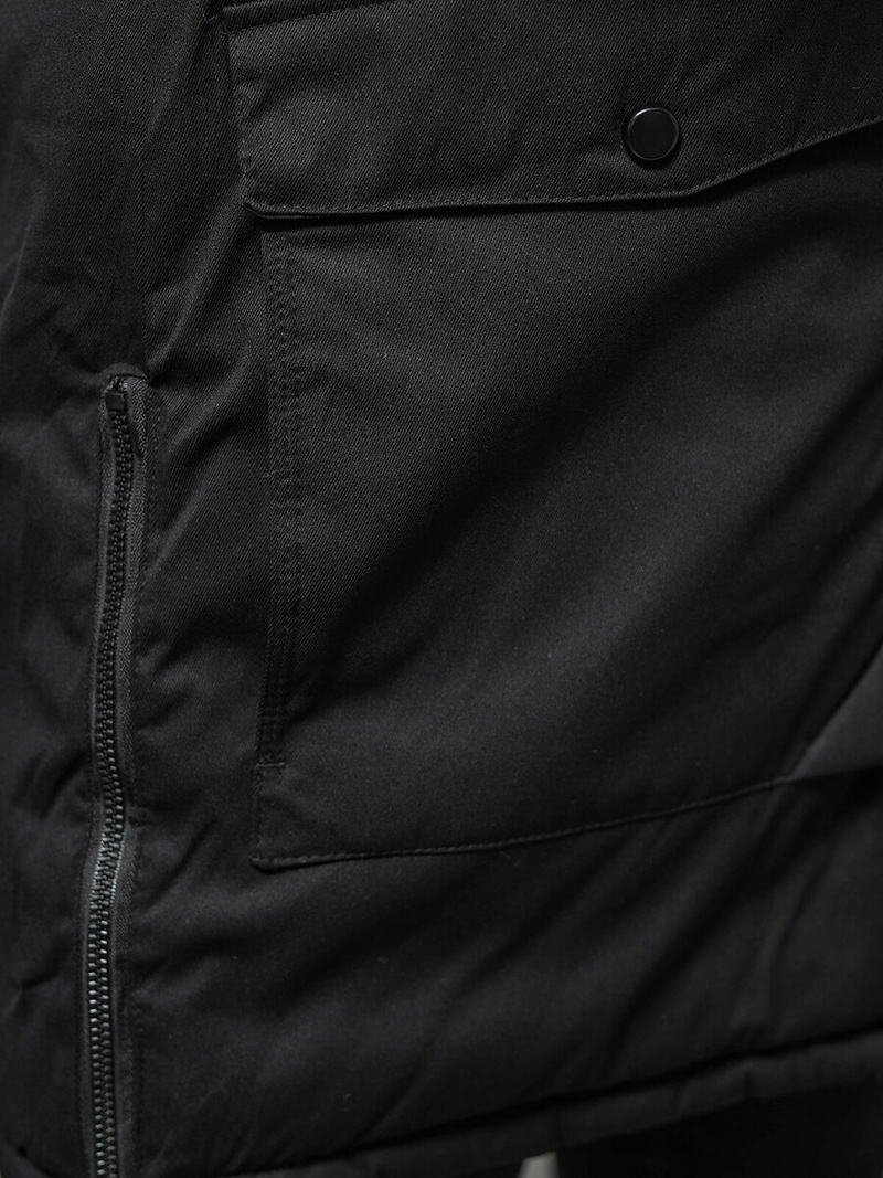 Férfi téli parka kabát fekete OZONEE JS/5M3123/392