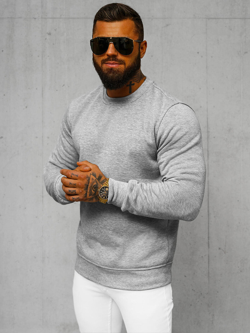 Férfi Melegítő Felső Szürke OZONEE JS/2001-10Z