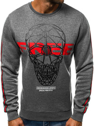 OZONEE JS/DD231 Férfi blúz Grafit