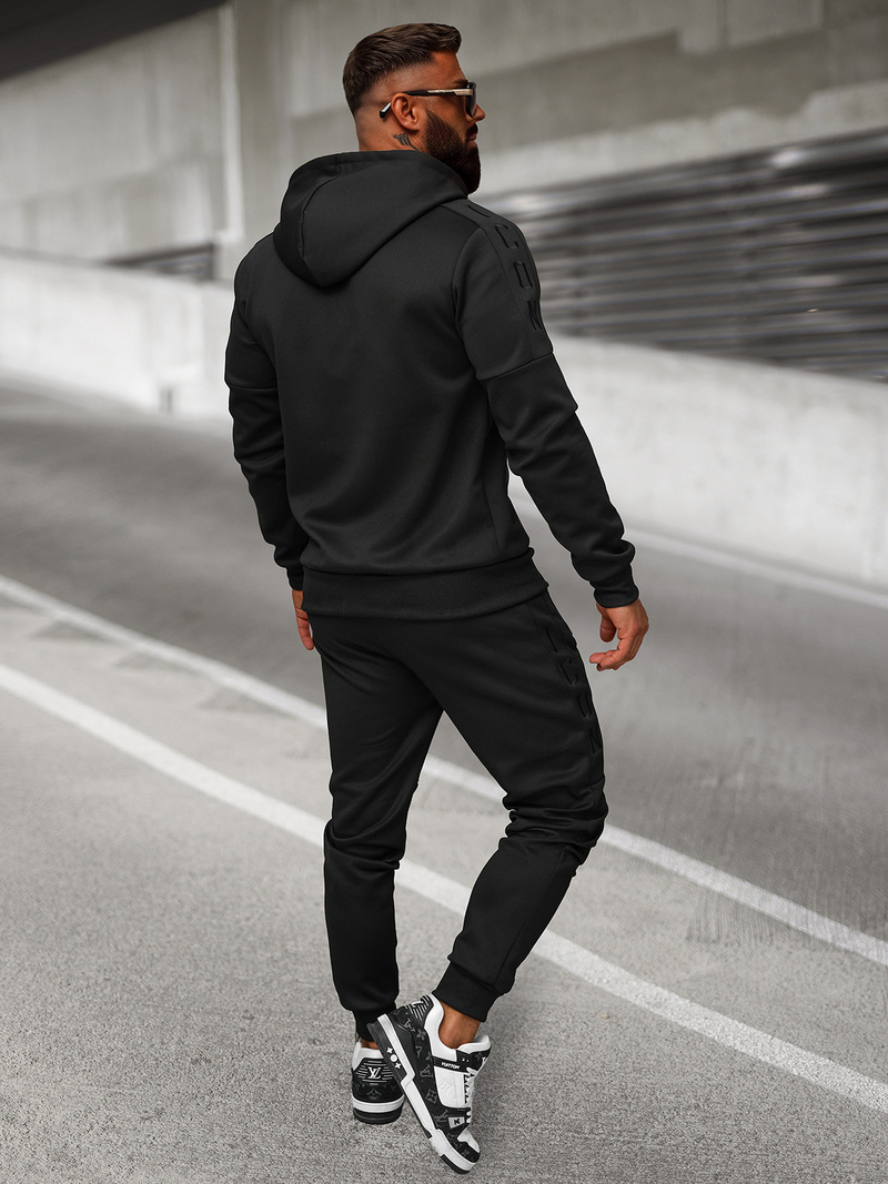 Férfi melegítő együttes fekete OZONEE O/LN11760