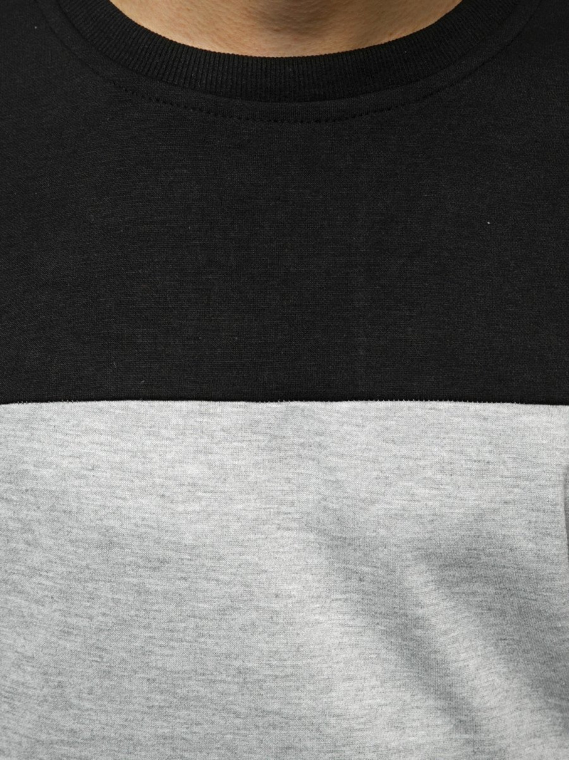 Férfi Melegítő felső Fekete-grafit OZONEE JS/JZ11036