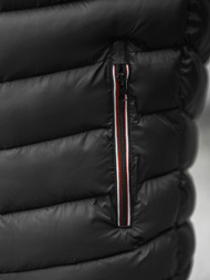 Férfi átmeneti kabát fekete OZONEE JS/SM71