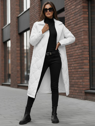 Női téli kabát fehér OZONEE JS/5M3177/281Z