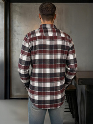 Férfi Ing Bordó OZONEE V/V174Z