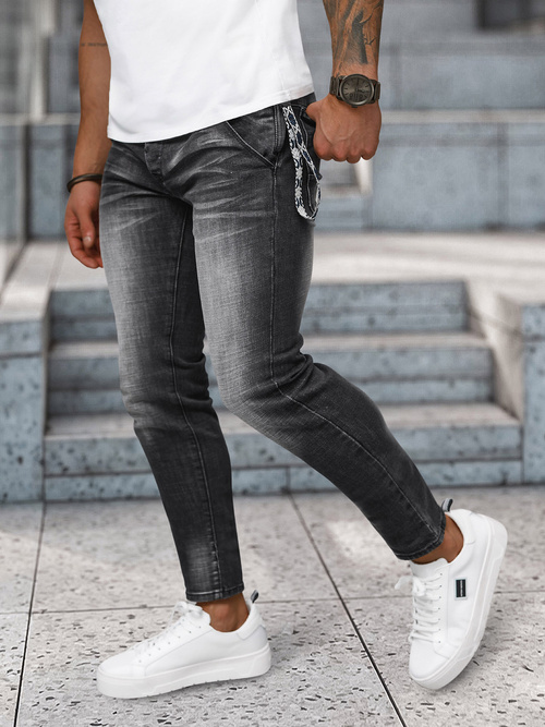 Férfi farmer nadrág fekete OZONEE NB/MP0091N