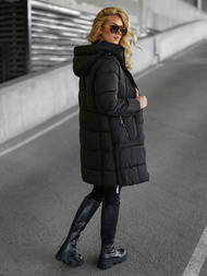 Női téli kabát fekete OZONEE JS/16M9302/392