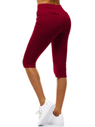 Női leggings bordó OZONEE JS/1027/C13