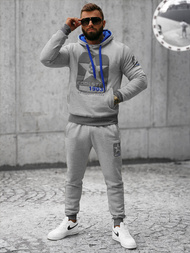 Férfi melegítő együttes szürke OZONEE JS/8C59/2