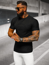 Férfi Póló Fekete OZONEE NB/MT3056Z