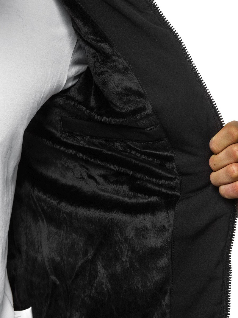 Férfi téli kabát fekete OZONEE O/99101Z