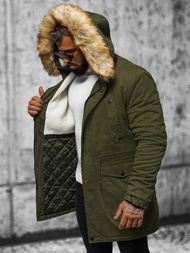 Férfi parka kabát khaki OZONEE JD/392Z