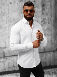 Férfi Ing Fehér OZONEE O/V03