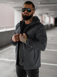Férfi softshell kabát grafit OZONEE JS/27B6523/5Z