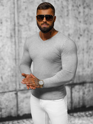 Férfi Pulóver Szürke OZONEE NB/MMB601/2Z