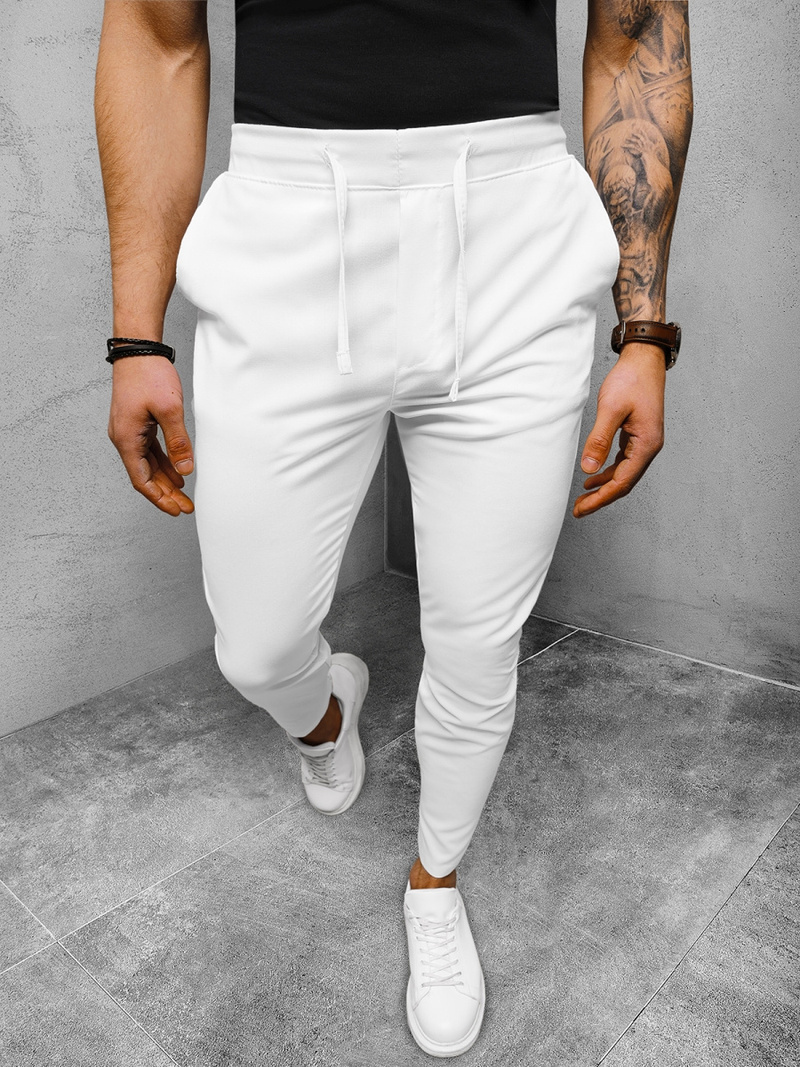 Férfi Chino Nadrág Fehér OZONEE DJ/2301/22