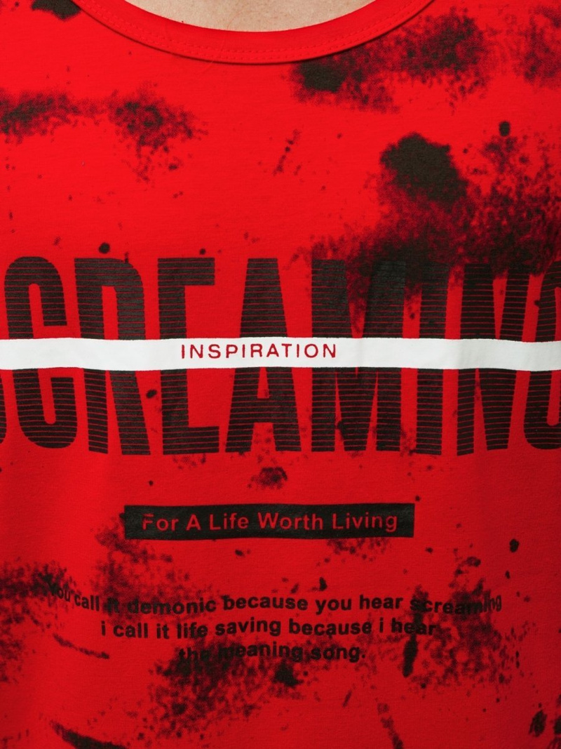 Férfi trikó Piros OZONEE JS/SS11053Z