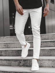 Férfi farmer nadrág Fehér OZONEE B/55118