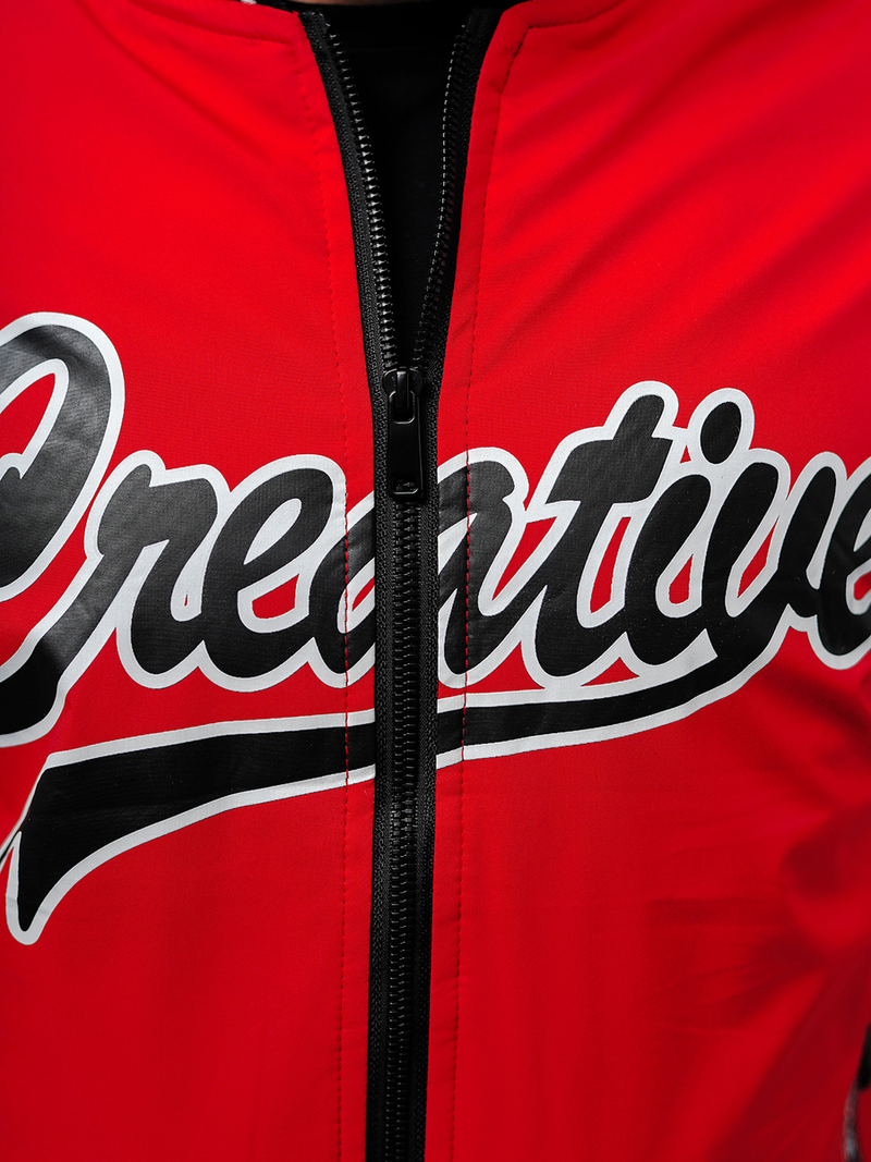 Férfi dzseki piros OZONEE JS/84M3011/270