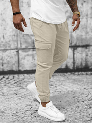 Férfi Chino Nadrág Bézs OZONEE O/P4051