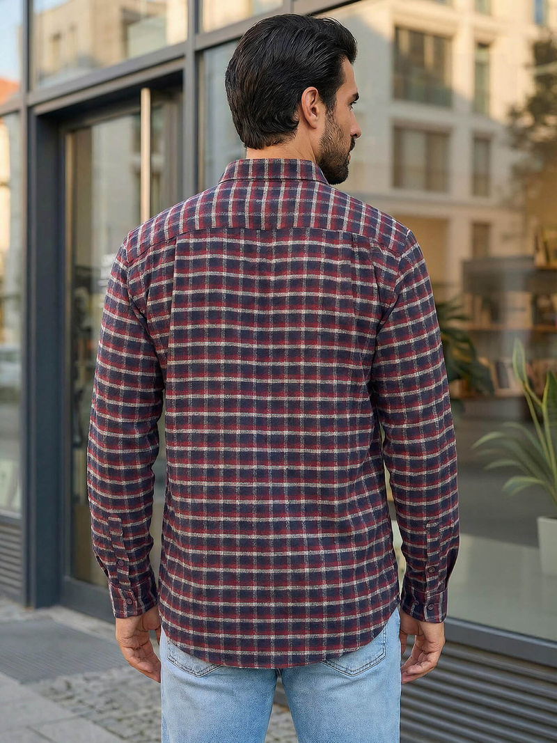 Férfi Ing Bordó OZONEE V/V176Z