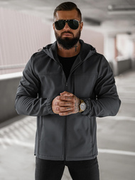 Férfi softshell kabát grafit OZONEE JS/27B6523/5Z