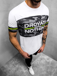 Férfi póló Fehér OZONEE JS/SS10976Z