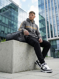 Férfi kapucnis felső grafit OZONEE JS/8B1729/5Z