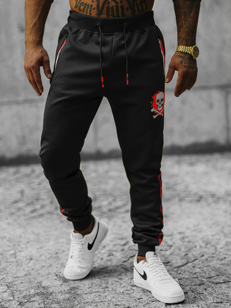 Férfi melegítő nadrág Fekete OZONEE JS/K10237Z