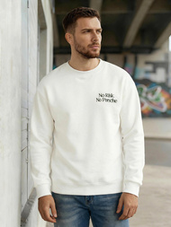 Férfi Pulóver Fehér OZONEE JS/65B3918/1Z