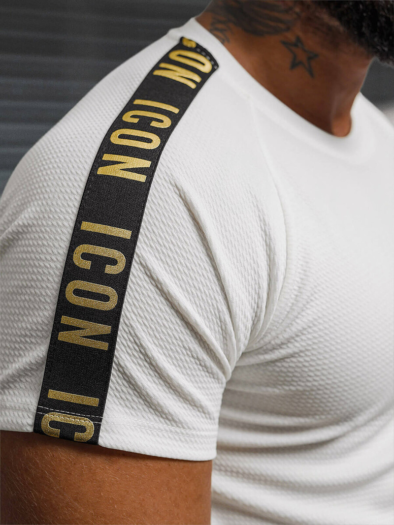 Férfi Póló Fehér OZONEE O/T7579