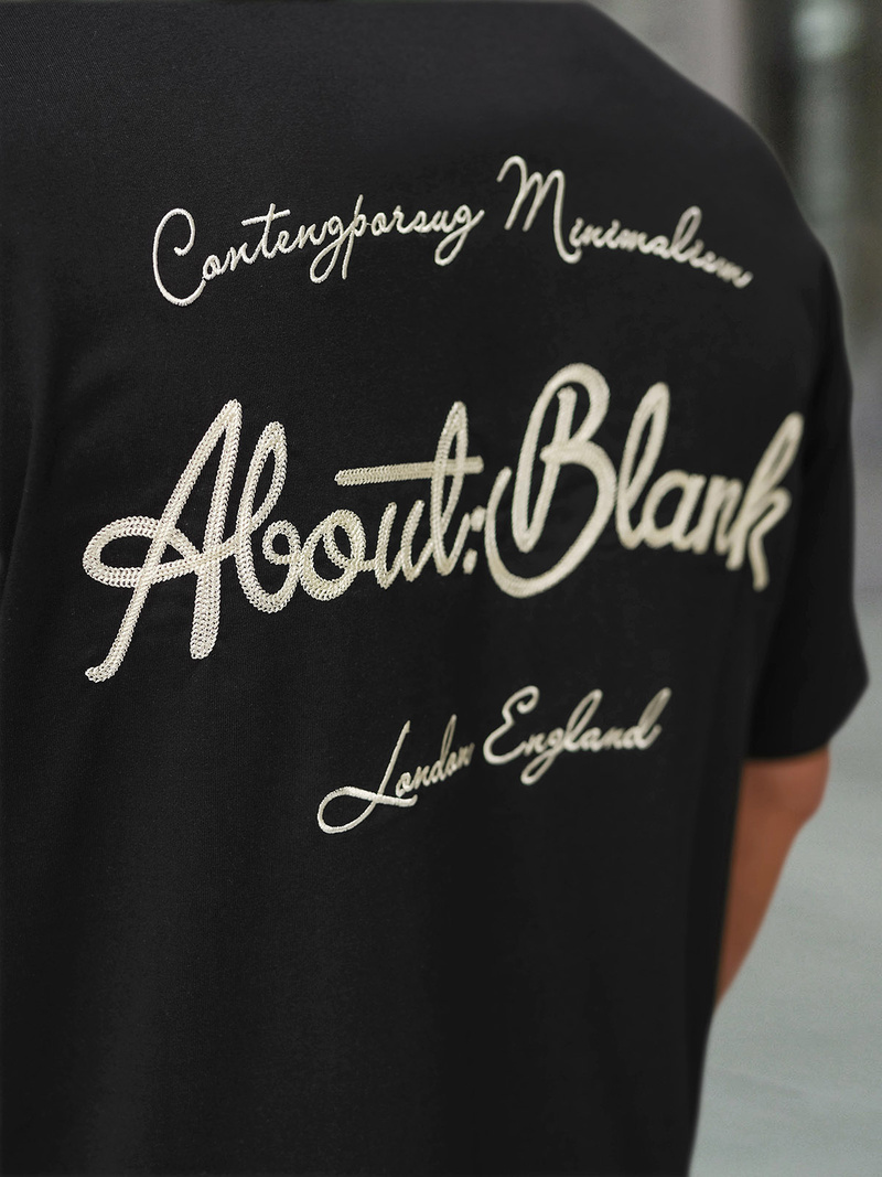 Férfi Póló Fekete OZONEE O/QQ1195