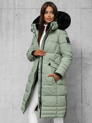 Női téli kabát mentol OZONEE O/W377