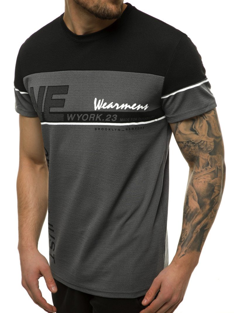 Férfi póló Grafit OZONEE JS/SS11002